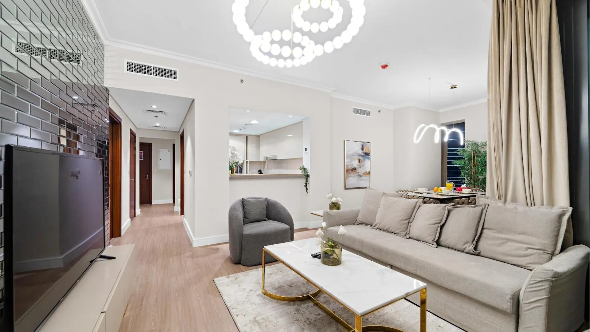 公寓 First Class 3Br With Full Burj Khalifa And Fountain View 迪拜 阿拉伯联合酋长国