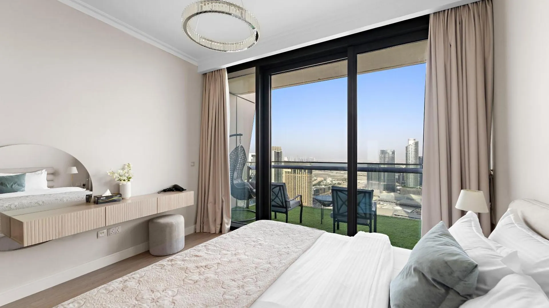 First Class 3Br With Full Burj Khalifa And Fountain View Dubai Daire